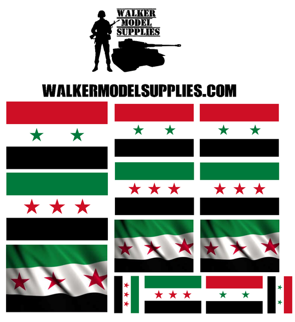 1:35 Scale Syrian Flags