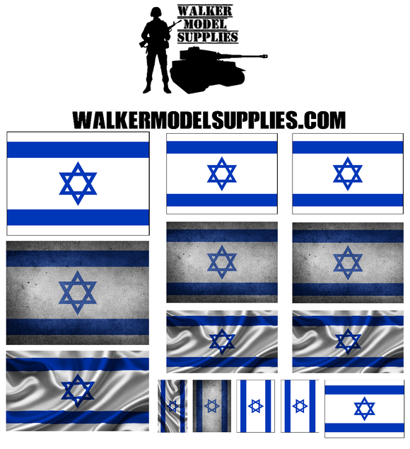 1:35 Scale Israel Flags