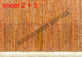 1:18 Scale (3xA4) Garage wall - Peel and Apply decal sticker. Set 22