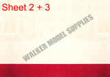 1:18 Scale (3xA4) Garage wall - Peel and Apply decal sticker. Set 26