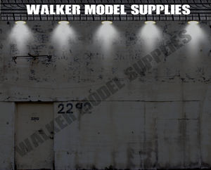 1:18 Scale (3xA4) Garage wall - Peel and Apply decal sticker. Set 37