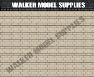 1:18 Scale (3xA4) Garage wall - Peel and Apply decal sticker. Set 41