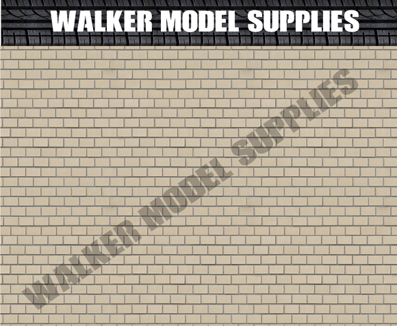 1:18 Scale (3xA4) Garage wall - Peel and Apply decal sticker. Set 41