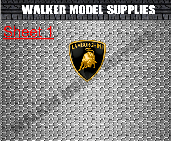 1:18 Scale (3xA4) Garage wall - Peel and Apply decal sticker. Set 48