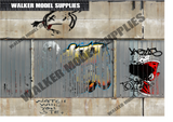 1:18 Scale (3xA4) Garage wall - Peel and Apply decal sticker. Set 61