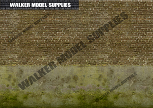 1:18 Scale (3xA4) Garage wall - Peel and Apply decal sticker. Set 63