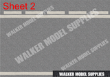 1:18 scale (3xA4) Garage floor - Peel and Apply sticker. Set 7