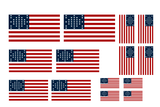 1:35 Scale American Civil War Fort Sumter Flags