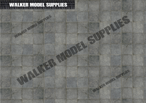 1:18 scale (3xA4) Garage floor - Peel and Apply sticker. Set 18