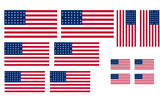 1:35 Scale American Civil War 33 Star Flag